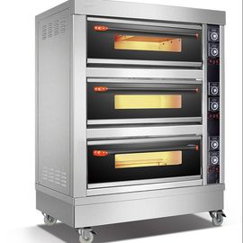 3 Pan-Handelsförderer-elektrischer Pizza-Ofen des Plattform-Ofen-6 für Bäckereien