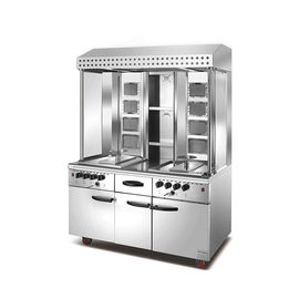 Restaurant-kochendes Ausrüstungsbäckerei Handelsgas Shawarma, das Maschine mit Kabinett herstellt