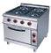 Silberner elektrischer Ofen-kochender Ausrüstungs-HandelsGasbereich mit 4 Brenner 7