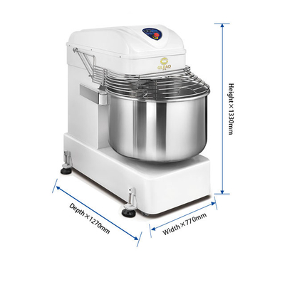 Doppeltwirkender Teigspiralmischer mit doppelter Geschwindigkeit, 10 l, 80 l, 120 l