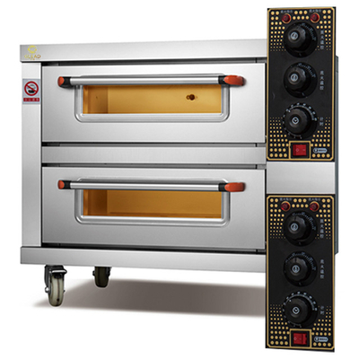 110 V kommerzielle Backausrüstung, 3 Decks, 6 Tabletts, Propan-500-Grad-Elektro-Gas-Backofen für den Außenbereich