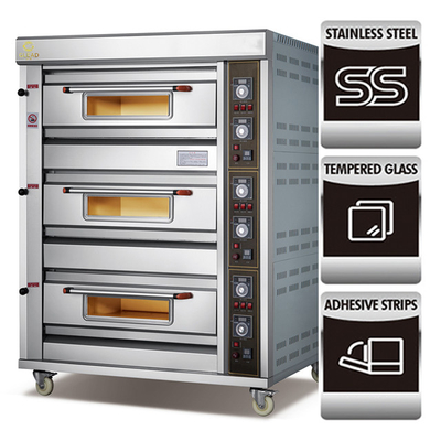 Kommerzielle Backausrüstung mit digitaler Steuerung, Porzellan-Minibäckerei, mobiler Pizzaraucher, Backkuchen, Brotbackofen