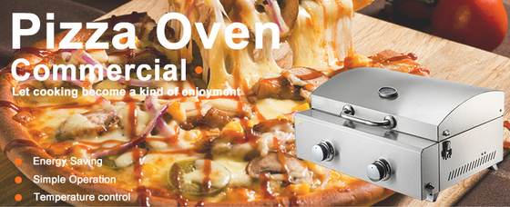 Küchenförderer 6-Flammen-Gasherd für Pizza, Bäckerei, Zuhause, Silikonhandschuhe, Grill und Ofen
