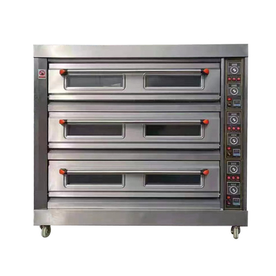 Kleiner Gasherd mit 6 Tabletts und elektrischer quadratischer Backform aus Karbonstahl, Tandoor-Ofen