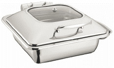 400x440x300mm kommerzielle Kochgeräte 6L 2/3 Rechteck Chafer W/O Rahmen Sliver Farbe