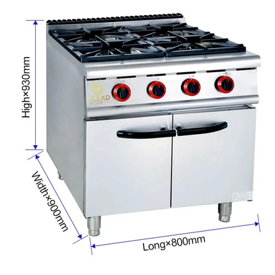 Profi-Gasgrill mit Ofen Geräuscharme Niederdruckventile Kochgeräte Kochwerkzeuge