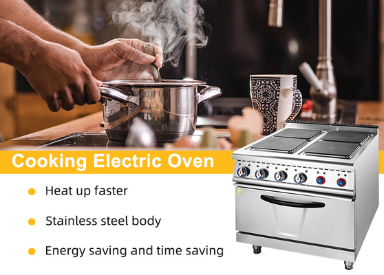 6-Heizplattenkocher mit Ofen/Schrank NG/LPG-Stromversorgung/380V/50-60Hz