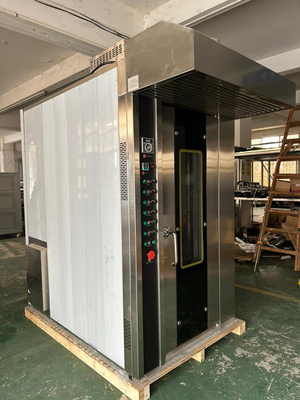16 Tray Gas Gewerbliche Bäckerei Ofen Drehöfen Einfache Bedienung mit 380V/50Hz Spannung