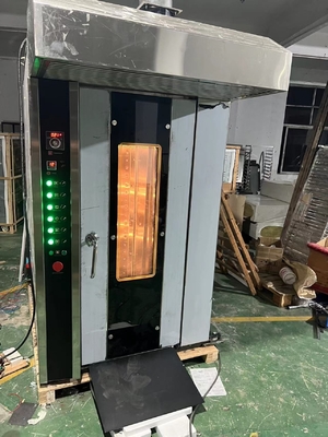 16 Tray Gas Gewerbliche Bäckerei Ofen Drehöfen Einfache Bedienung mit 380V/50Hz Spannung