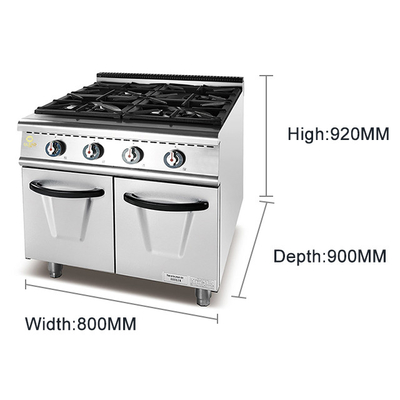Gasrestaurant Ofen Kocher GL-RS-4H Innenabmessungen 568x590x270 4.15/5.85Kg/h Verbrauch