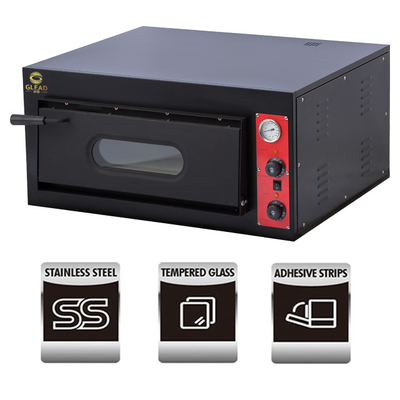 Produktivität Gewerbliche Speiseausrüstung aus Edelstahl Elektroofen 380V 4.2KW