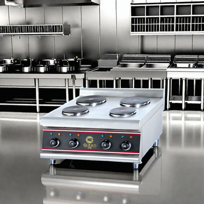 Schwerlast-Quadrat-Kochplatte Gas-/Elektro-Restaurantgeräte Temperaturbereich 0-300.C