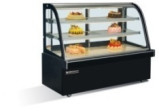 Ein Qualitätskuchenvitrine Gewerbliche Backöfen Isolierte Kuchenvitrine mit Marmor-/Edelstahlbasis