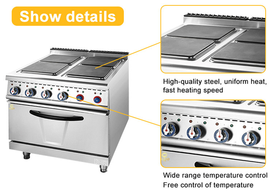 Elektrische Kochgeräte für Restaurants 29KW 176kg Edelstahl GL-TT-6 Modell
