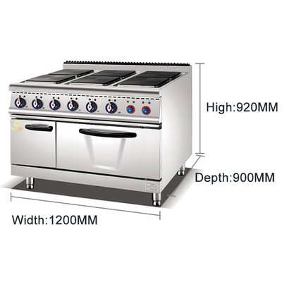 Kochplatte 300x300mm 6 Warmplattenkocher mit Ofen (quadratisch)