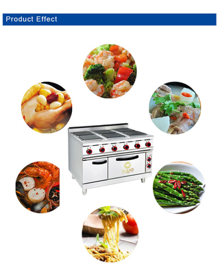 Elektrische Kochgeräte für Restaurants Edelstahl Grill GL-TT-6 Modell 29KW Leistung - 176kg
