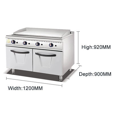 Gewerbliche Edelstahl-Gasgrill mit Schrank