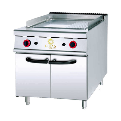 Effizienz Edelstahl Restaurant Gasgrill 168kg 1140x610x20 Tellergröße