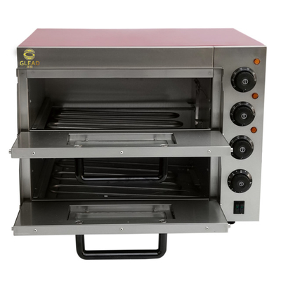 3 kW elektrischer Pizzabackofen Gewerbeausrüstung mit Marmor-/Edelstahlbasis
