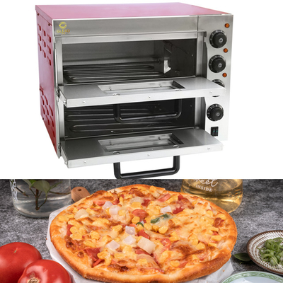 3 kW elektrischer Pizzabackofen Gewerbeausrüstung mit Marmor-/Edelstahlbasis
