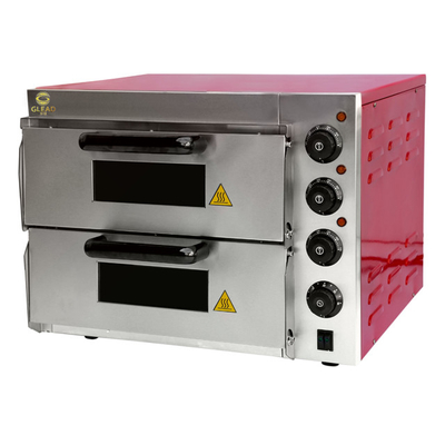 3 kW elektrischer Pizzabackofen Gewerbeausrüstung mit Marmor-/Edelstahlbasis