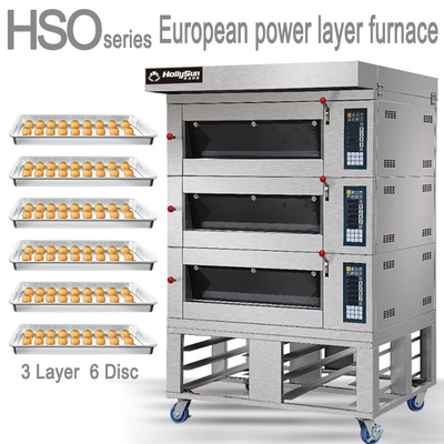 Elektrischer Backöfen Ein 6-Tray-Pizzabäcker mit 20,7 kW Leistung