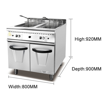 GL-RC-2 Kochgerät für Restaurants mit Ölbehältergröße 267x365 mm und Stromversorgung mit LPG/NG 31