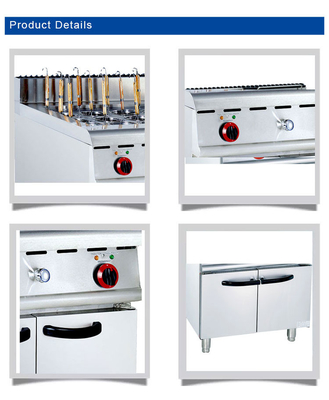 340x550x270 Gasrestaurant-Kochgeräte mit 30x2L Kapazität und R13/4 Verbindung