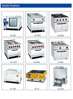 800×900×850 70 GL-RS Kochgeräte für schwere Restaurantküche
