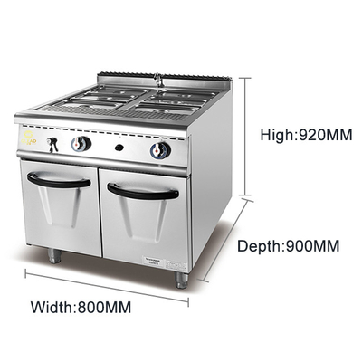 100 kg Tankgröße/Kapazität 340x550x270/30x2L Restaurant-Kochgeräte aus Edelstahl