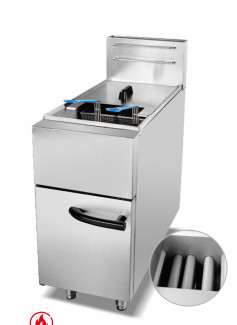 Gasfriture mit 2 Brennern 30kg 11,2kw Kochgeräte kommerzielle Kochgeräte 220V Spannung