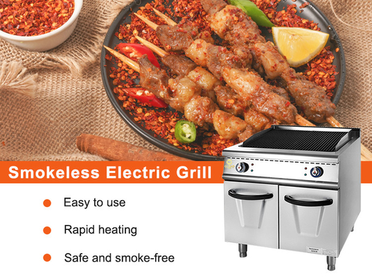 Edelstahl GL RH Gewerblicher Gasgrill mit Schrank