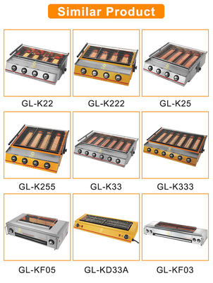 Gasgrill aus Edelstahl mit Schrank 1.2/1.76Kg/h Gasverbrauch für Fast-Service-Restaurants