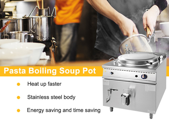 800×900×850 70 Kochgeräte für Restaurants mit LPG/NG-Stromversorgung und R13/4 Gasanschluss Gas indirekte Jacke Boilli