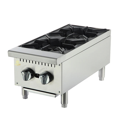 GL-K6015R Edelstahl Gaszähler Top Pasta Kocher LPG / NG Stromversorgung 38 GW