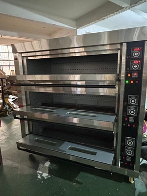 Gasbetriebene 9-Tray kommerzielle Gas-Deck-Ofen für die Küche Kochen