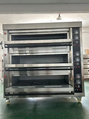 Gasbetriebene 9-Tray kommerzielle Gas-Deck-Ofen für die Küche Kochen