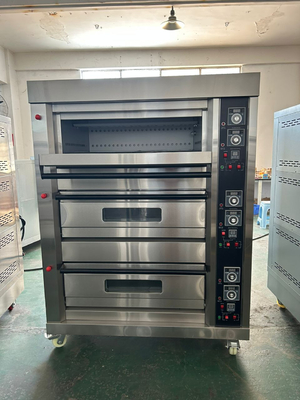 Gasbetriebener NBO-G306 3 Deck 6 Schalen Ofen zum Backen von Brot, Eierkuchen und mehr