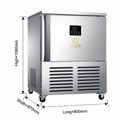 Leistungsstarke 900W kommerzielle Kochgeräte 3-Tray Luftkühler für Gefrieren -18.C Tiefkühlung
