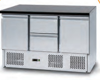 Innenpolierte Ecken Kühlzähler 220V/50Hz 2.C-8.C Saladette CE/ETL/CSA zertifiziert