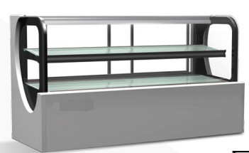 220V/50Hz Marmor/Edelstahl Kühlgerät Doppelglas Isolierung Kuchen Anzeige