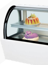 Industrial Cooling Equipment Showcases With Insulated Glass And Marble Base - 220V/50Hz Die Kühlvorrichtungen sind mit einer Isolierglas- und Marmorbasis ausgestattet.
