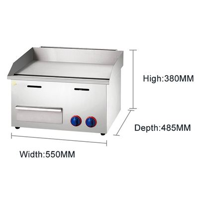 Gasgrill Kochgeräte mit 2800Pa Druck Große Grillplatte 11,7kw Leistung