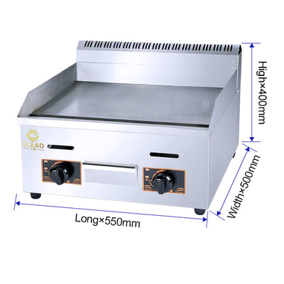 Profi-Gasgrill für gewerbliche Küchen 11,7kw Schwerlast-Kochgeräte