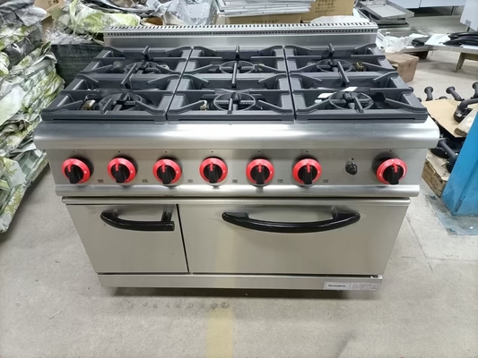 20.8kw Gas-Range Kochgerät mit 4-Brenner Gas-Ofen Schwerlast 153kg Gewichtskapazität