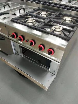 Gasbereich GH-987A mit Gasofen mit 4 Brennern für die Kocherei in Restaurants