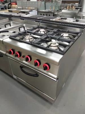 Gasbereich GH-987A mit Gasofen mit 4 Brennern für die Kocherei in Restaurants