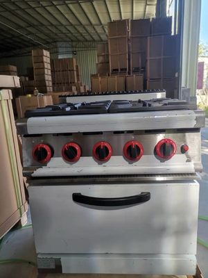GH-987A Gasbereich mit 4-Brenner und Gasofen 20,8Kw leistungsstarke Kochgeräte