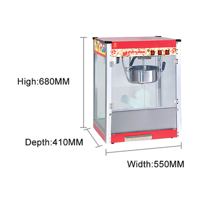 Kommerzielle Popcorn-Maschine 1,5 kW Leistung für kommerzielle Küchengeräte