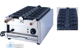 Ein elektrischer Fischwaffelfabrikant mit einstellbarer Temperaturregelung